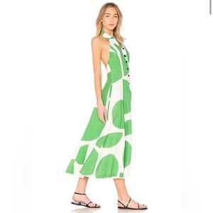 Mara Hoffman Rosemary Polka Dot Halter Dress